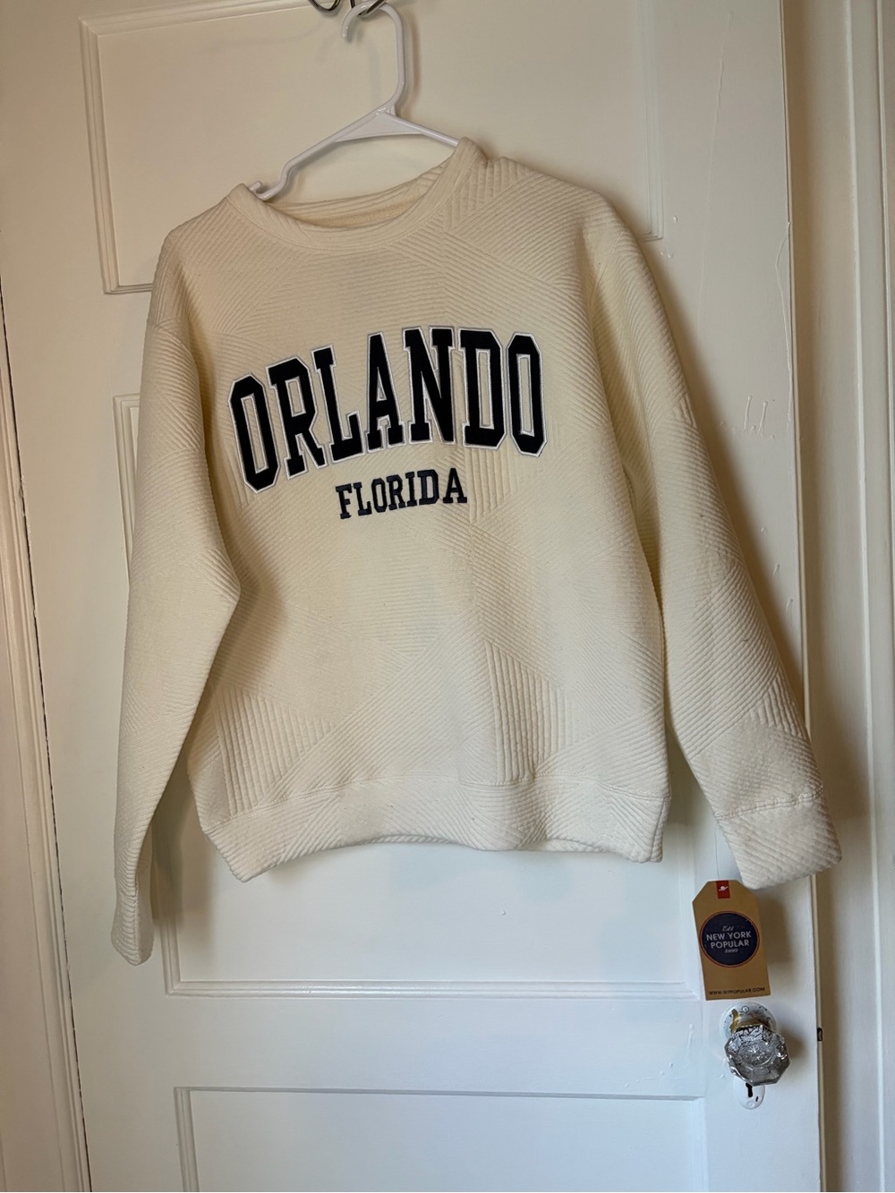 Orlando Florida Cream Crewneck Sweater
